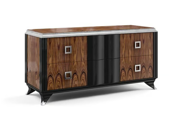 OSCAR - Wood veneer sideboard with drawers by Guerra Vanni - view 2